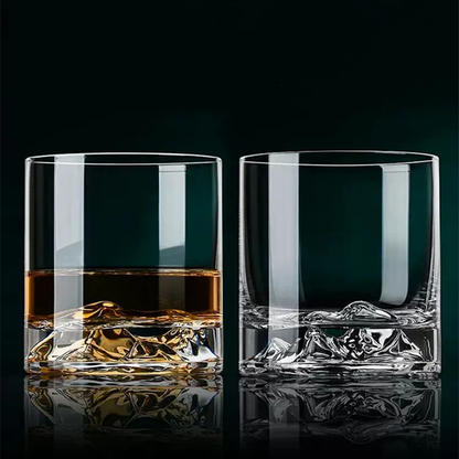 Ice Mountain Szklanka do Whisky – Elegancki Kryształowy Design z Japońskim Akcentem, Idealna na Prezent [szklanka do whisky] 5