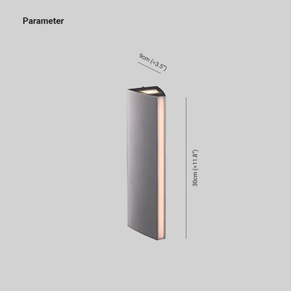 Lampa ścienna LED IP65 – widok z boku