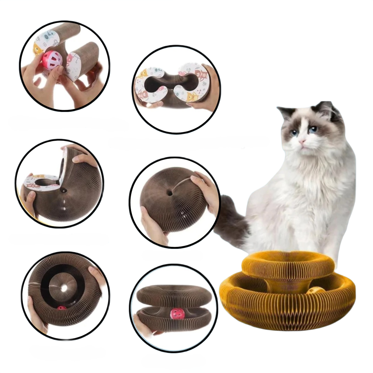 Interaktywna Zabawka dla Kotów z Ruchomą Myszką – Zabawki Dla Kotów, Aktywna Arena Zabawowa