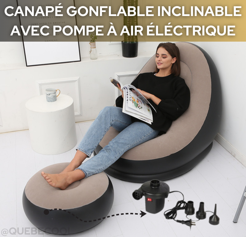 Kanapa Dmuchana z Regulowanym Oparciem – Wygodna i Przenośna Sofa do Użytku Wewnętrznego i Zewnętrznego 10