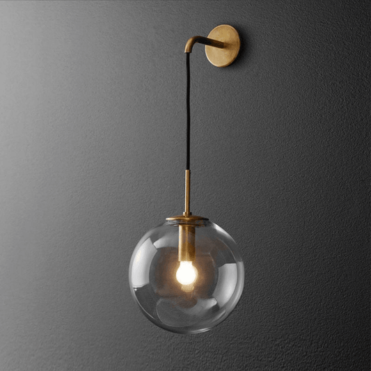 Kinkiet Ścienny Czarny Olivia z Przezroczystym Szkłem – Nowoczesny Minimalistyczny Design do Wnętrz 0