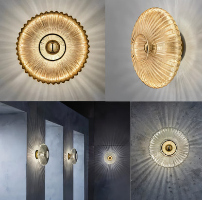Kinkiet Ścienny LED Enchantaray w Stylu Nordic Bauhaus, Elegancki Falisty Design do Sypialni i Salonu 5