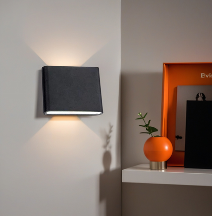 Kinkiet aluminiowy wodoodporny – Energooszczędny kinkiet ścienny do wnętrz i na zewnątrz, podwójne światło, nowoczesny design 2