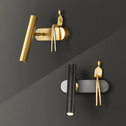 Kinkiet ścienny LED – Elegancki złoty kinkiet do sypialni i salonu, nowoczesny design z efektywnym oświetleniem góra-dół 1