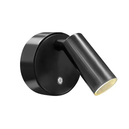 Kinkiet ścienny czarny – Nowoczesna lampa ścienna na baterie z dotykowym sterowaniem i ładowaniem USB, elastyczne oświetlenie 0