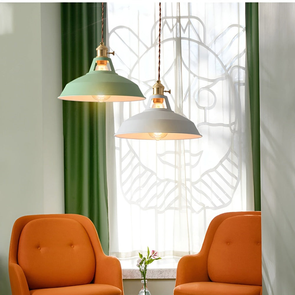 Kolorowa Lampa Wisząca w Stylu Industrialnym z Regulowanym Kablem – Oświetlenie do Salonu i Nad Stół 3