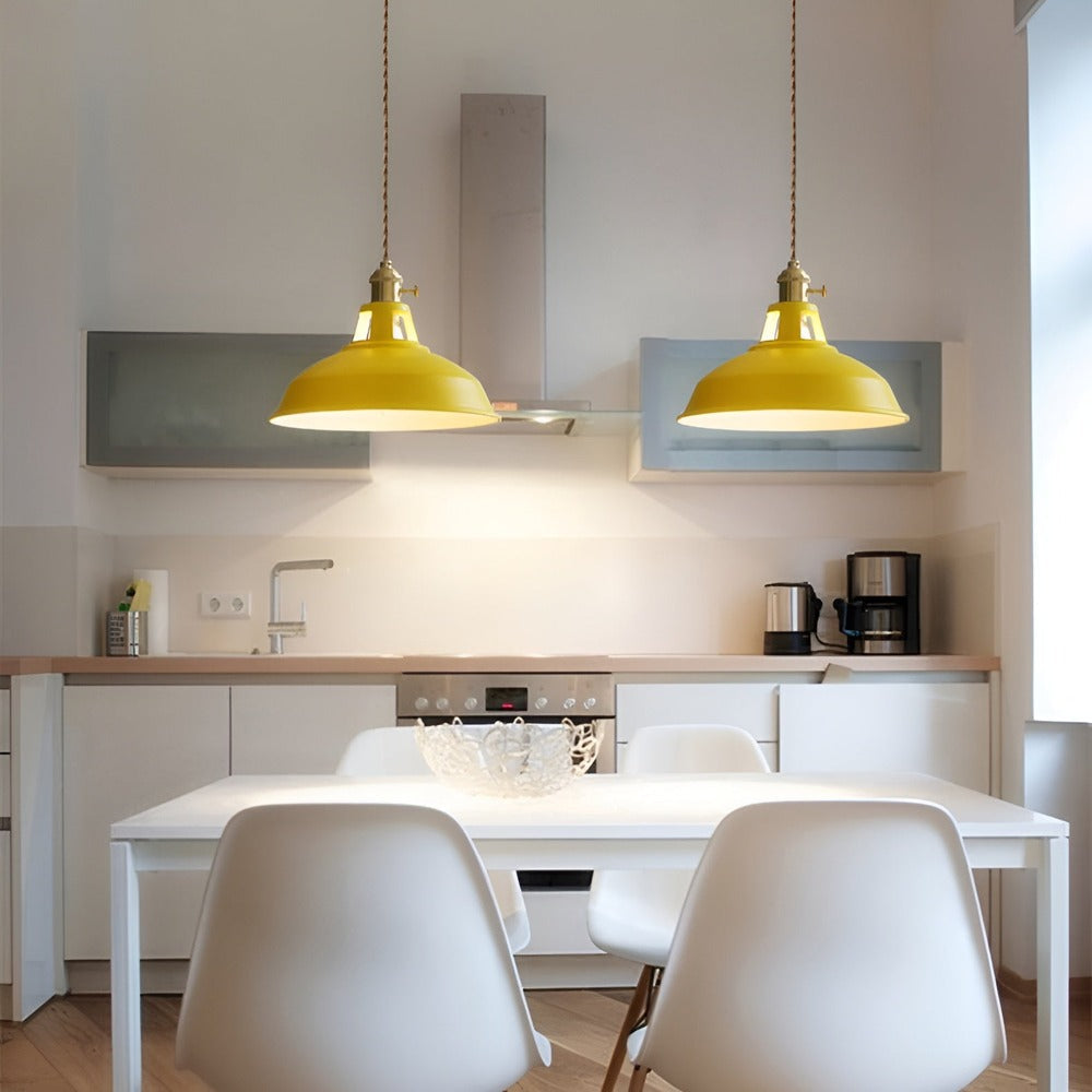 Kolorowa Lampa Wisząca w Stylu Industrialnym z Regulowanym Kablem – Oświetlenie do Salonu i Nad Stół 5