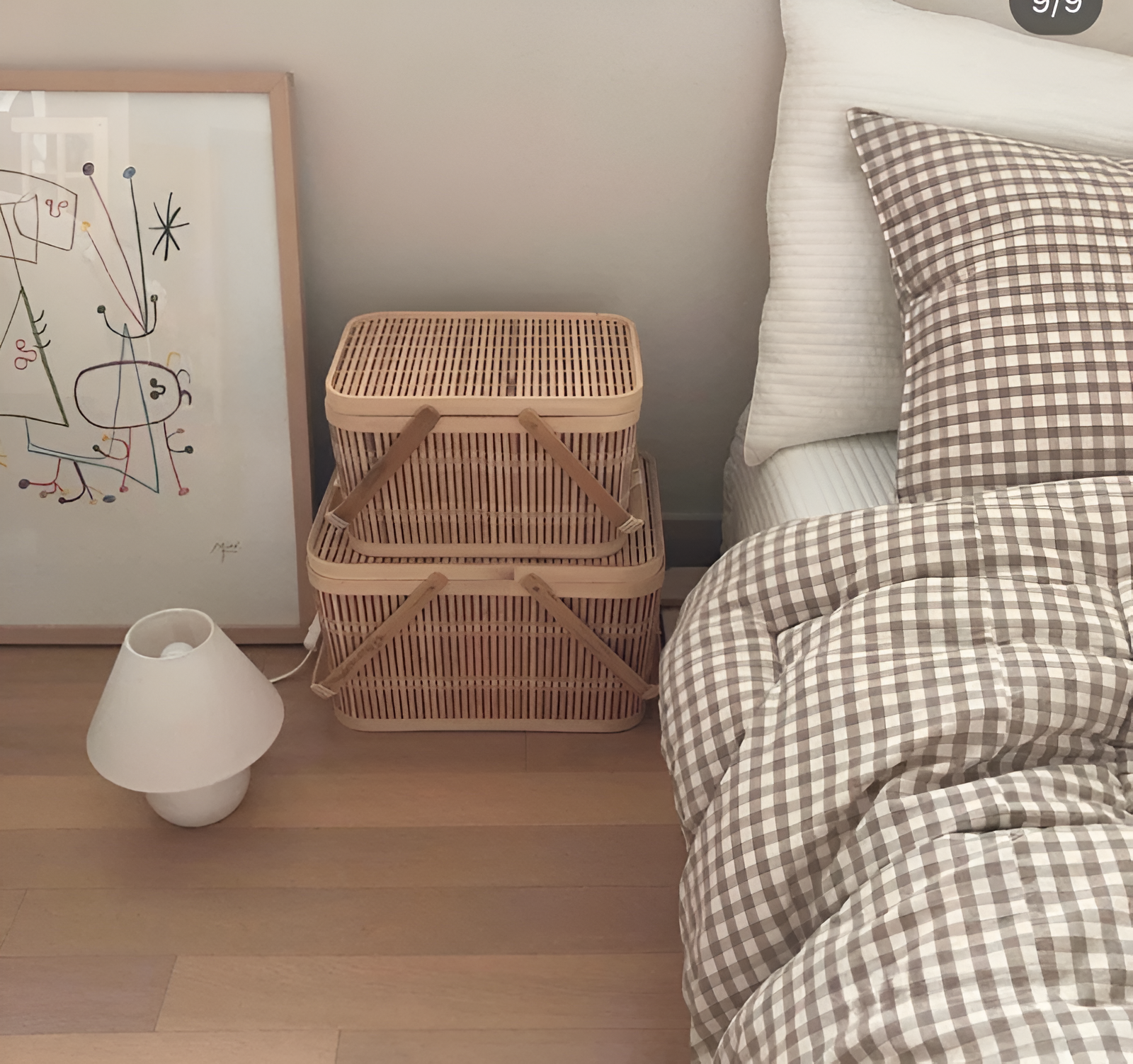 Komplet pościeli bawełnianej 180x200 – Elegancki zestaw w kratkę Gingham, idealny na każdą porę roku 5