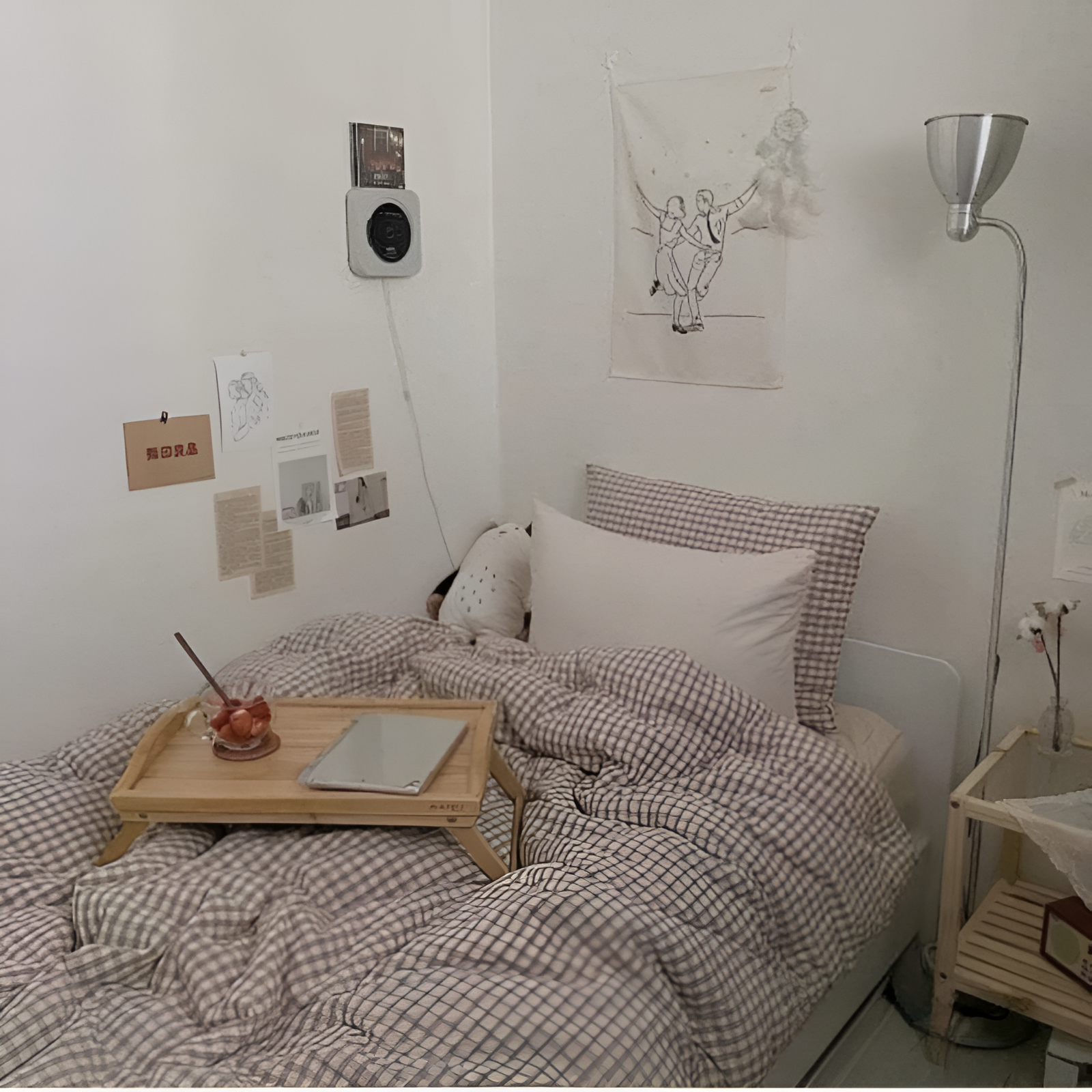 Komplet pościeli bawełnianej 180x200 – Elegancki zestaw w kratkę Gingham, idealny na każdą porę roku 6