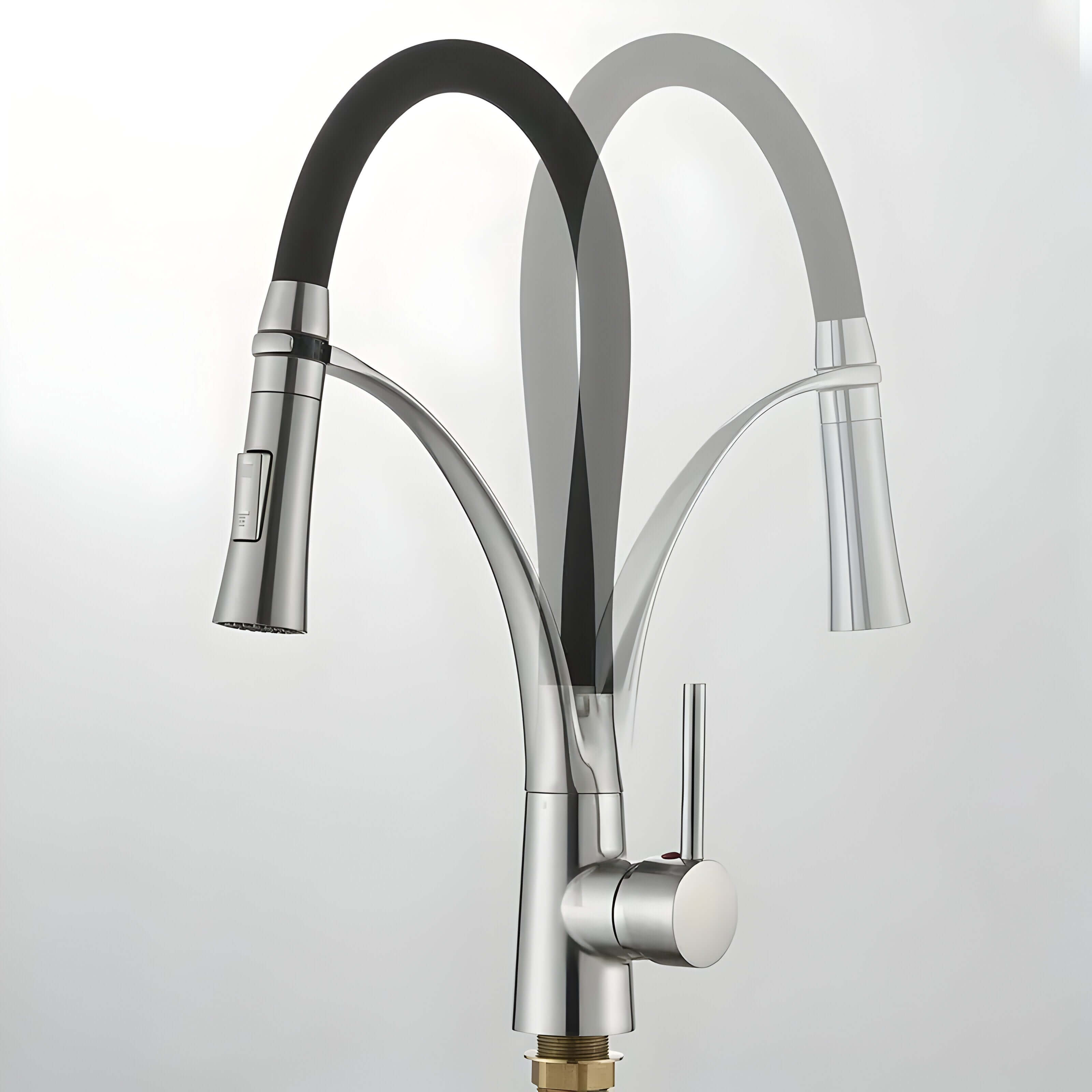 Kran kuchenny ze stali nierdzewnej – 360° obrotowy z wyciąganą wylewką do łatwego mycia dużych naczyń 5