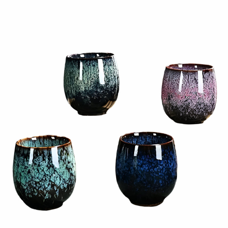 Kubki Ceramiczne Kōkei z Ręcznie Malowanymi Wzorami – 150 ml, Idealne do Herbaty 0