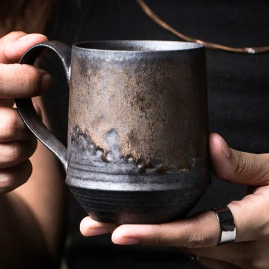 Kubki Ceramiczne Rustykalne 350 ml – Idealne do Kawy i Herbaty, Ręcznie Wykonane, Naturalne Odcienie Ziemi 0