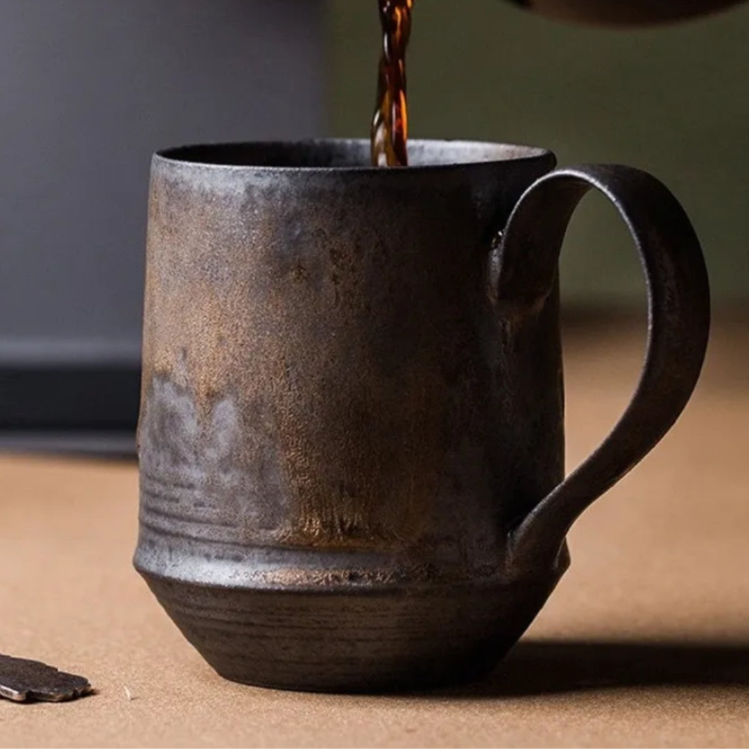 Kubki Ceramiczne Rustykalne 350 ml – Idealne do Kawy i Herbaty, Ręcznie Wykonane, Naturalne Odcienie Ziemi 4