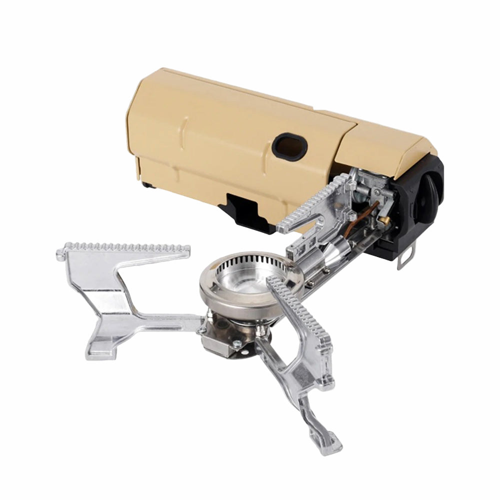 Kuchenka Campingowa Aluminium, Kompaktowa i Składana, Regulacja Płomienia, Lekka i Stabilna na Wyprawy 6