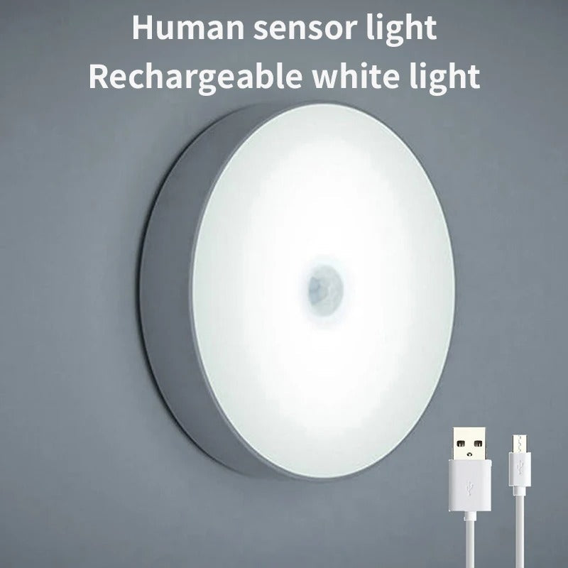Lampa LED z czujnikiem ruchu – Bezprzewodowe oświetlenie do korytarzy i schodów, samoprzylepna konstrukcja 0