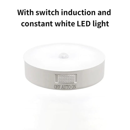 Lampa LED z czujnikiem ruchu – Bezprzewodowe oświetlenie do korytarzy i schodów, samoprzylepna konstrukcja 4