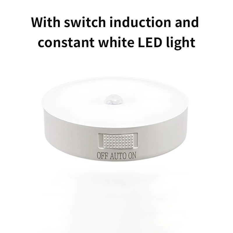 Lampa LED z czujnikiem ruchu – Bezprzewodowe oświetlenie do korytarzy i schodów, samoprzylepna konstrukcja 4