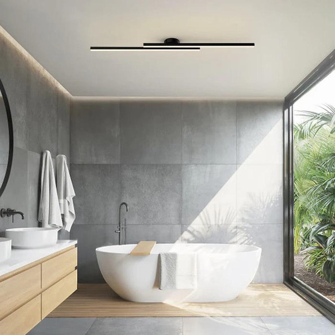 Lampa L Nowoczesna do Sypialni – Minimalistyczny Design i Efektywne Oświetlenie LED [lampa sufitowa do sypialni] 3