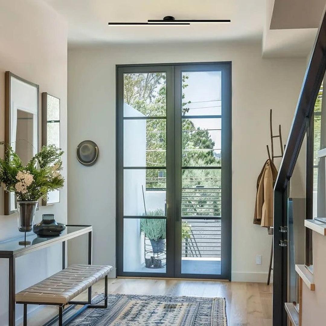 Lampa L Nowoczesna do Sypialni – Minimalistyczny Design i Efektywne Oświetlenie LED [lampa sufitowa do sypialni] 4