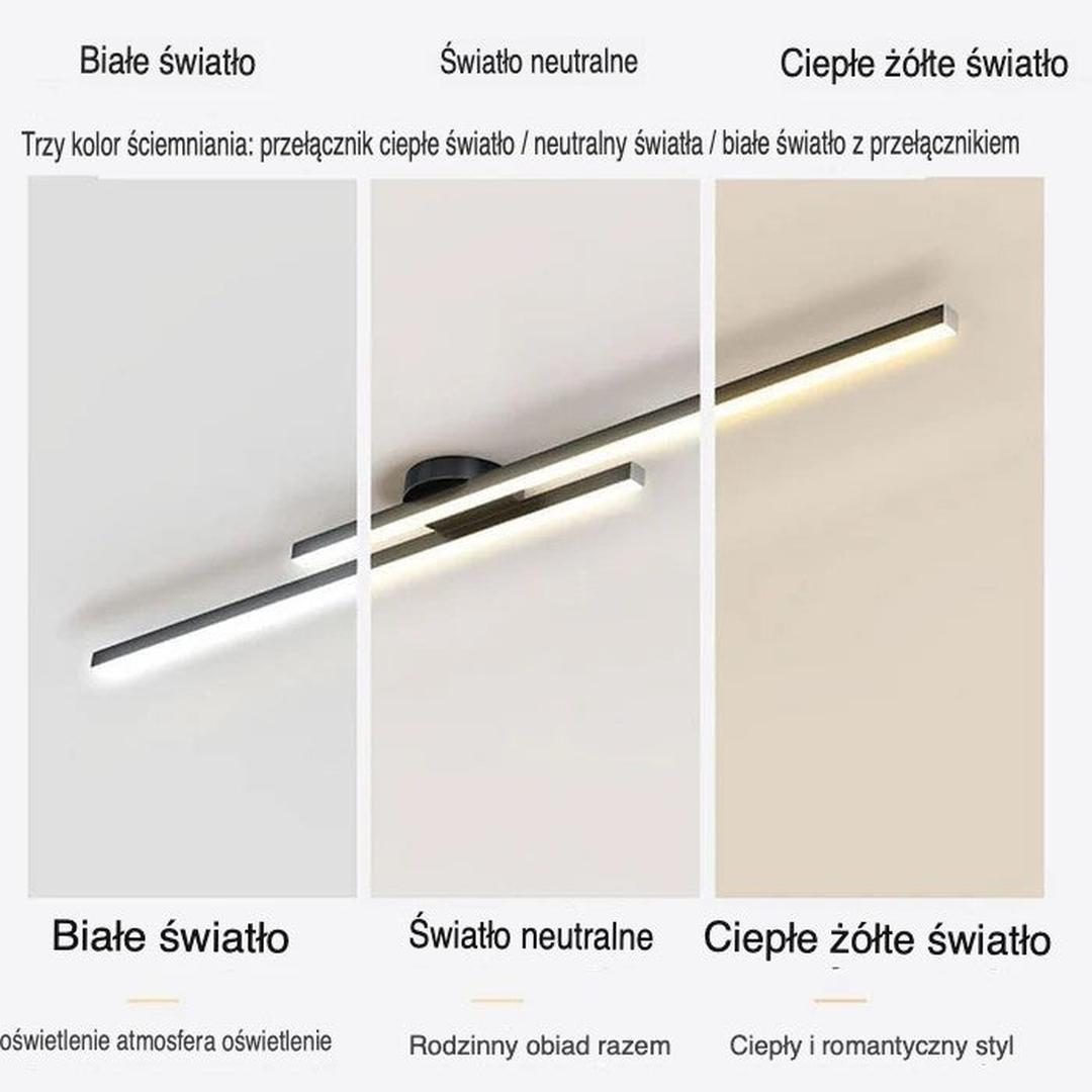 Lampa L Nowoczesna do Sypialni – Minimalistyczny Design i Efektywne Oświetlenie LED [lampa sufitowa do sypialni] 6