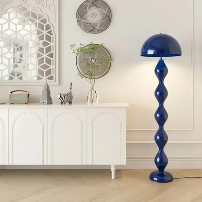 Lampa Podłogowa w Stylu Skandynawskim z Ciepłym Światłem – Minimalistyczna Lampa Stojąca do Czytania, Metalowa, Ø 40 cm, H 150 cm 1