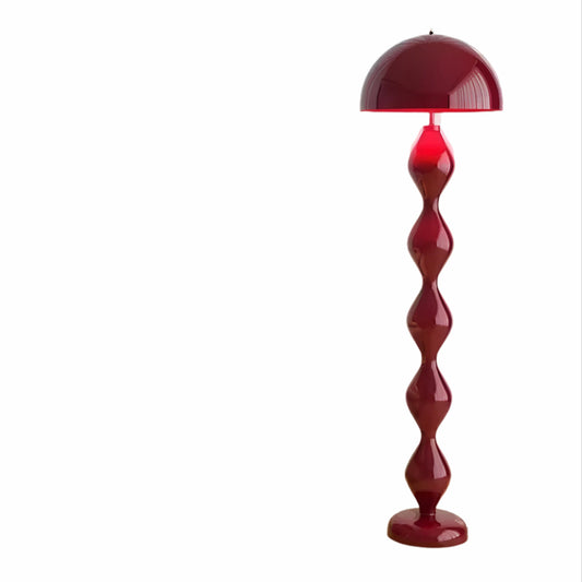 Lampa Podłogowa w Stylu Skandynawskim z Ciepłym Światłem – Minimalistyczna Lampa Stojąca do Czytania, Metalowa, Ø 40 cm, H 150 cm
