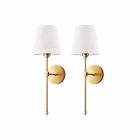 Lampa Ścienna Bezprzewodowa z Eleganckim Abażurem – Kinkiet Ścienny LED w Kolorze Czarnym, Złotym lub Srebrnym 1