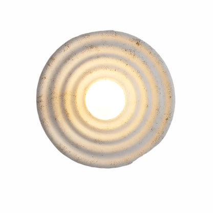Lampa Ścienna Espen, Okrągła Kinkiet Ścienny Beżowy, 22 cm – Nowoczesny Minimalistyczny Design do Sypialni i Przedpokoju 0