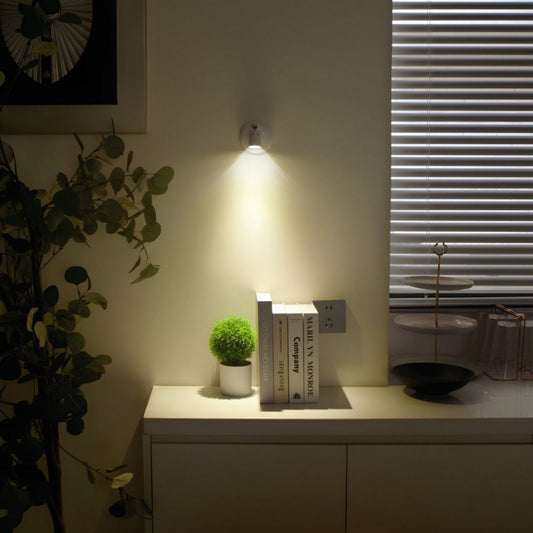 Lampa Ścienna LED Minimalistyczna z Regulacją, Bezprzewodowa Lampka Nocna Kinkiet Ścienny z Dimmowalnym Oświetleniem 2