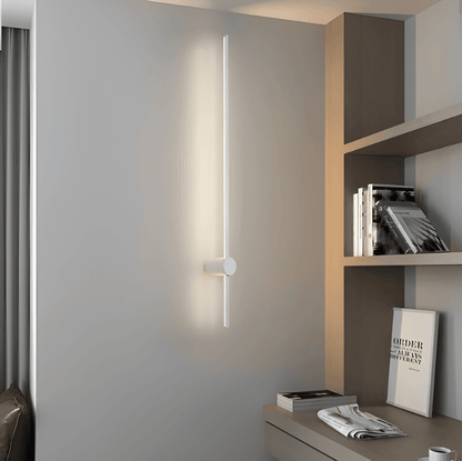 Lampa Ścienna LED w Stylu Skandynawskim z Regulacją – Kinkiet Ścienny z Miękkim Światłem, Czarny Akcent do Wnętrz 1