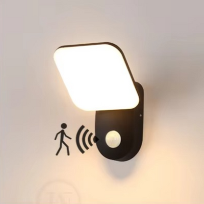 Lampa Ścienna LED z Czujnikiem Ruchu, Energooszczędna Lampa Zewnętrzna z Automatycznym Włączaniem, Nowoczesny Kinkiet Ścienny 10