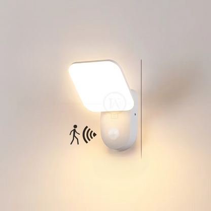 Lampa Ścienna LED z Czujnikiem Ruchu, Energooszczędna Lampa Zewnętrzna z Automatycznym Włączaniem, Nowoczesny Kinkiet Ścienny 11