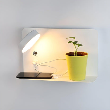 Lampa Ścienna LED z Ładowaniem USB, Ciepłe Światło, Kinkiet Ścienny do Sypialni – Nowoczesny Design, Kompaktowy Rozmiar 2
