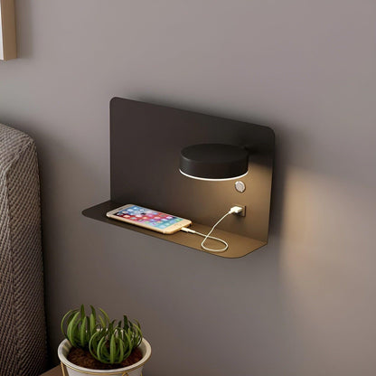 Lampa Ścienna LED z Ładowaniem USB, Ciepłe Światło, Kinkiet Ścienny do Sypialni – Nowoczesny Design, Kompaktowy Rozmiar 4