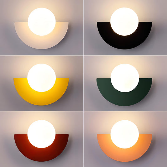 Lampa Ścienna Półokrągła Everest w Stylu Nordyckim – 6 Kolorów do Wyboru 4