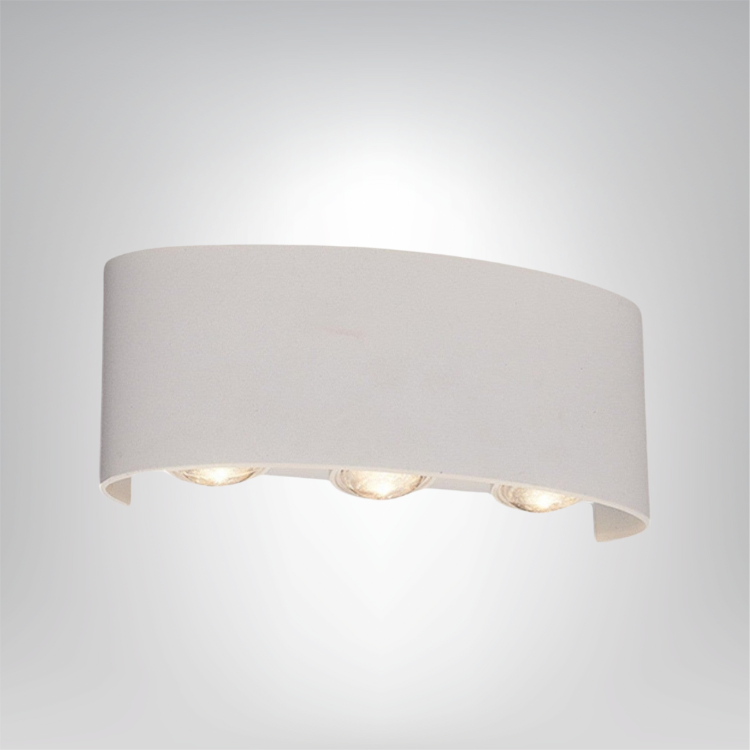 Lampa Ścienna Wodoodporna IP65 w Kolorze Czarnym i Białym – Nowoczesny Kinkiet Ścienny LED do Użytku Zewnętrznego 1