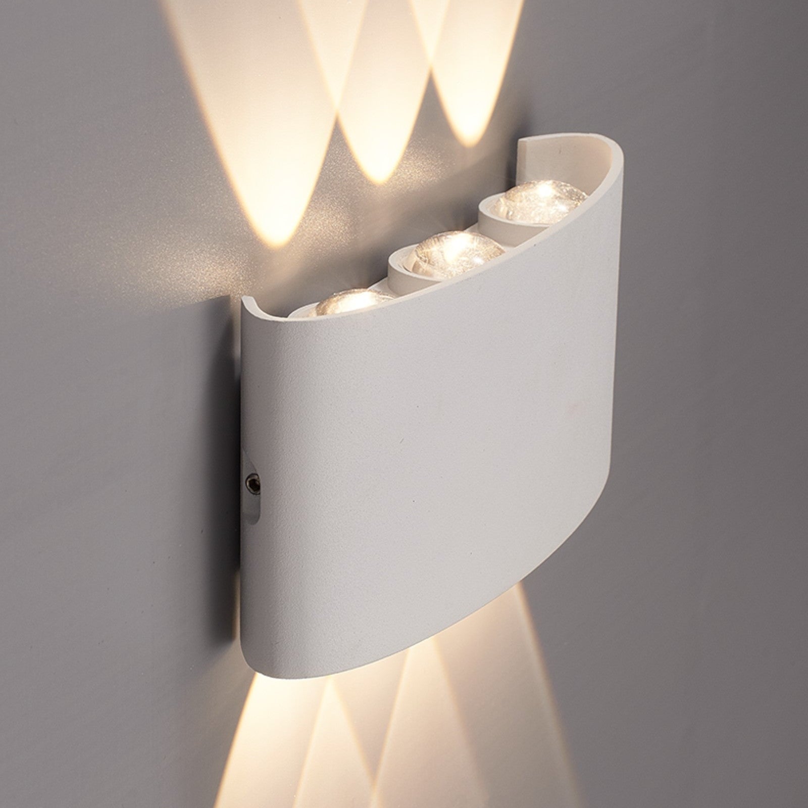 Lampa Ścienna Wodoodporna IP65 w Kolorze Czarnym i Białym – Nowoczesny Kinkiet Ścienny LED do Użytku Zewnętrznego 2