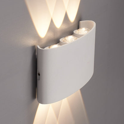 Lampa Ścienna Wodoodporna IP65 w Kolorze Czarnym i Białym – Nowoczesny Kinkiet Ścienny LED do Użytku Zewnętrznego 2
