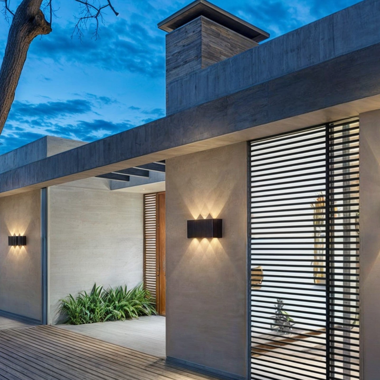 Lampa Ścienna Wodoodporna IP65 w Kolorze Czarnym i Białym – Nowoczesny Kinkiet Ścienny LED do Użytku Zewnętrznego 5