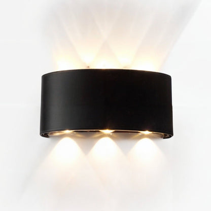 Lampa Ścienna Wodoodporna IP65 w Kolorze Czarnym i Białym – Nowoczesny Kinkiet Ścienny LED do Użytku Zewnętrznego 7