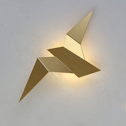 Lampa Ścienna w Kształcie Ptaka z Żelaza – Kreatywny Kinkiet Ścienny do Wnętrz, Kolory: Złoty, Biały, Czarny 10