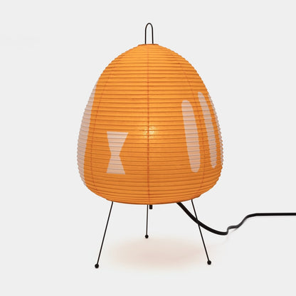 Lampa Stołowa Japońska z Papieru Ryżowego i Żelazną Podstawą – Retro Lampy Stołowe do Salonu i Sypialni 9