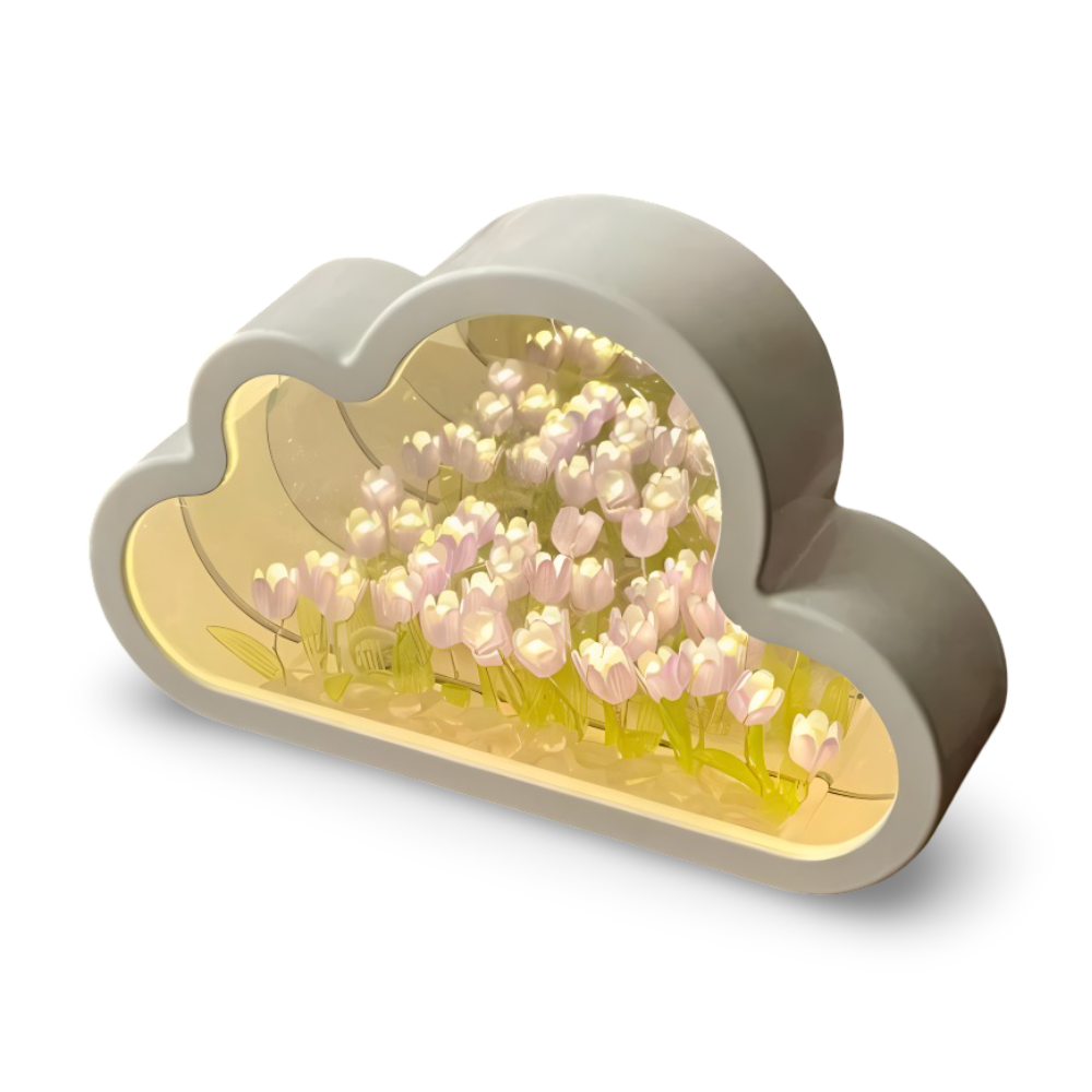 Lampa Stołowa LED Tulip 2 w 1 – Bezprzewodowa Lampka Nocna i Lustro na Baterie do Salonów i Sypialni 10