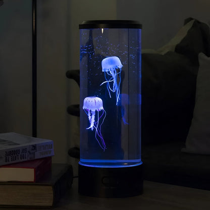 Lampa Stołowa LED z Meduzą – Kolorowe Nocne Światło do Wnętrz, Energooszczędna i Bezpieczna, Idealna do Sypialni i Pokoju Dziecięcego 2
