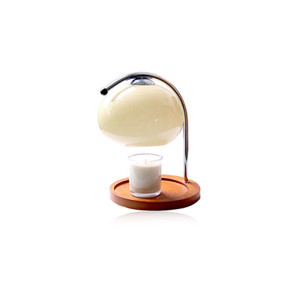 Lampa Stołowa Retro z Dimmowaniem – Szklana Lampa Podgrzewająca Świeczki, Elegancki Design do Salonów i Sypialni 1