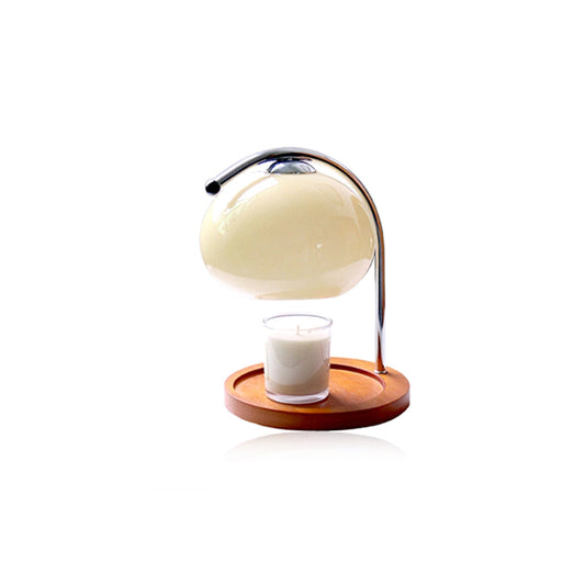 Lampa Stołowa Retro z Dimmowaniem – Szklana Lampa Podgrzewająca Świeczki, Elegancki Design do Salonów i Sypialni 1