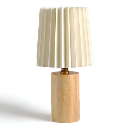 Lampa Stołowa ScandiChic z Drewna LED, Ciepłe Światło, Nowoczesny Design do Salonów i Sypialni 8
