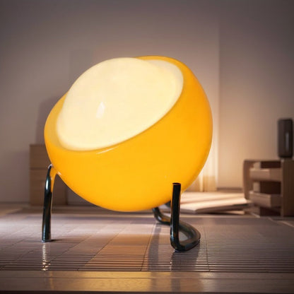 Lampa Stołowa Szklana Bauhaus w Kształcie Jajka – Minimalistyczna Lampa do Salonu i Sypialni, Regulowane Oświetlenie LED 7