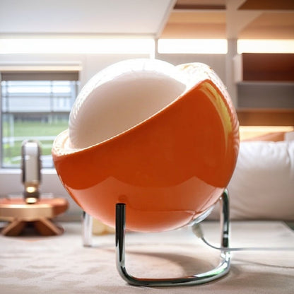 Lampa Stołowa Szklana Bauhaus w Kształcie Jajka – Minimalistyczna Lampa do Salonu i Sypialni, Regulowane Oświetlenie LED 8