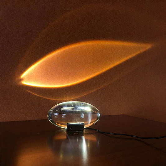 Lampa Stołowa Szklana Crystal Sunset Sky, Unikalny Design, Wysokiej Jakości Materiały, Idealna do Salonów i Biur 1